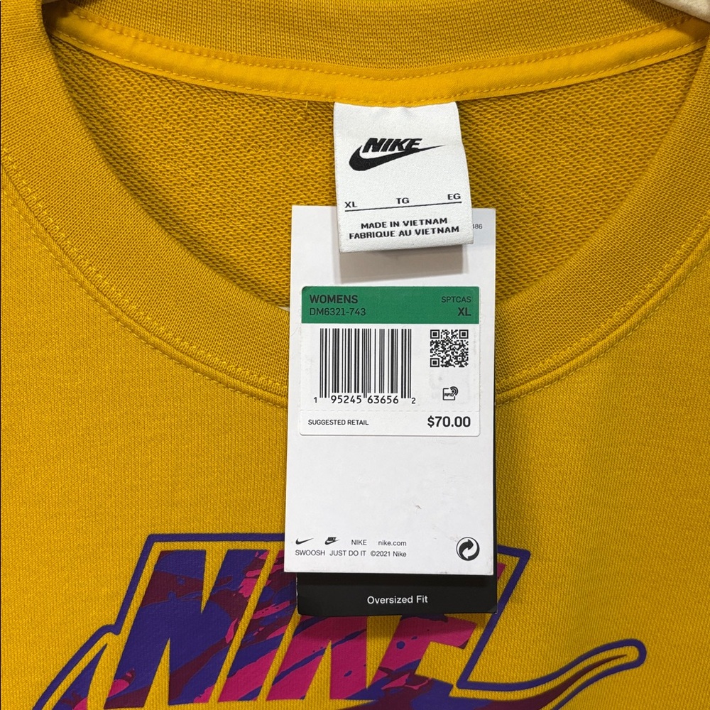 NIKE TERRY FLEECE CREWNECK - Picture 5 of 6